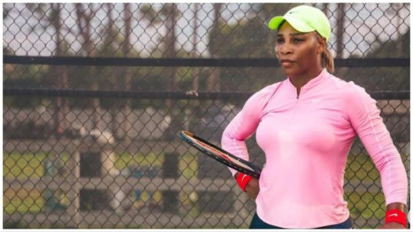 Serena Williams says not training for championships is "super weird" for her.