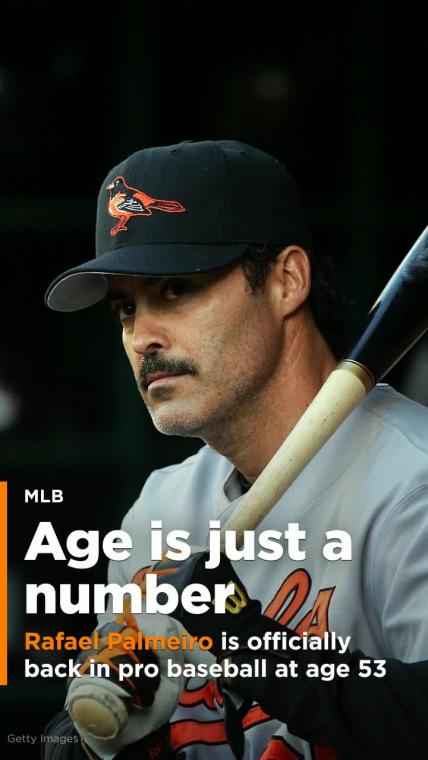 Rafael Palmeiro is back in pro baseball at age 53