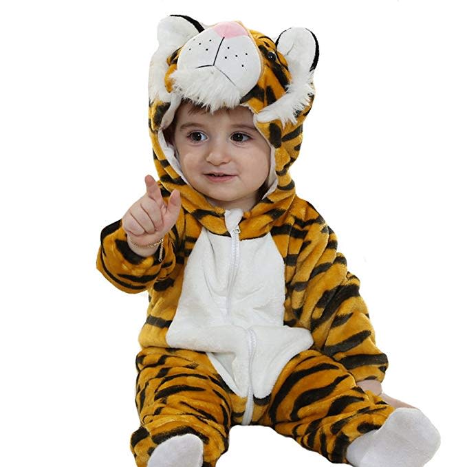 Tonwhar Toddler Infant Tiger Costume. Image via Amazon.