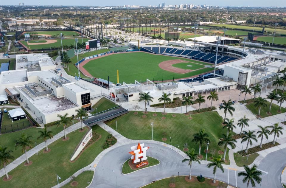 The Ballpark of the Palm Beaches is the spring training home of the Houston Astros and Washington Nationals.