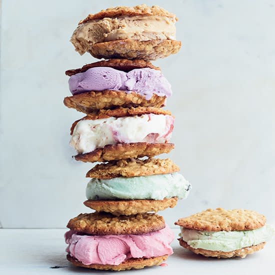 Cardamom-Oatmeal Cookie Ice Cream Sandwiches