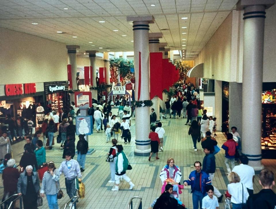 The view from the second floor of Monmouth Mall in 1994.