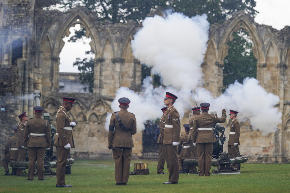 Royal Gun Salute Marks The Death Of Queen Elizabeth II