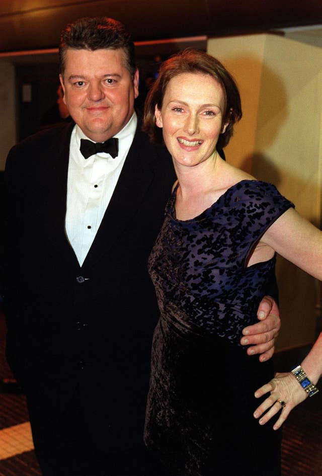 Actor and comedian Robbie Coltrane arrives for the European Charity Premiere of the James Bond film “The World Is Not Enough” at the Odeon Leicester Square, London, on November 22 1999