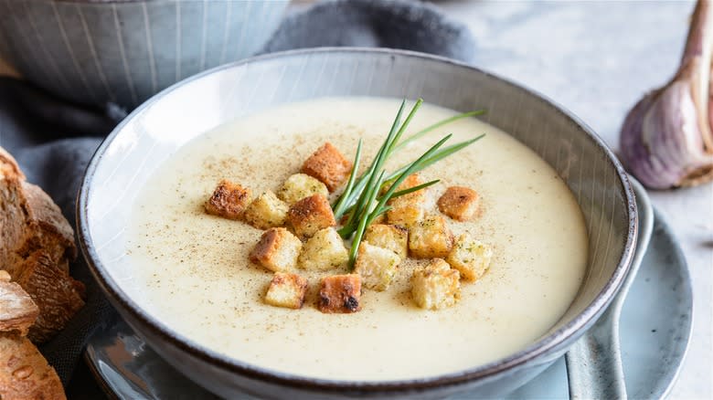Soup with croutons