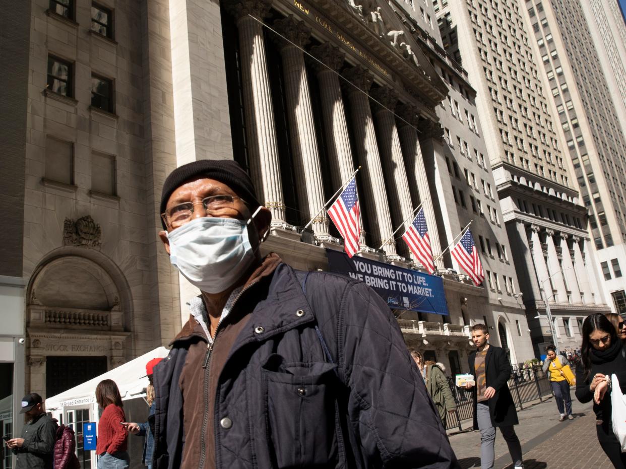 Wall Street coronavirus mask