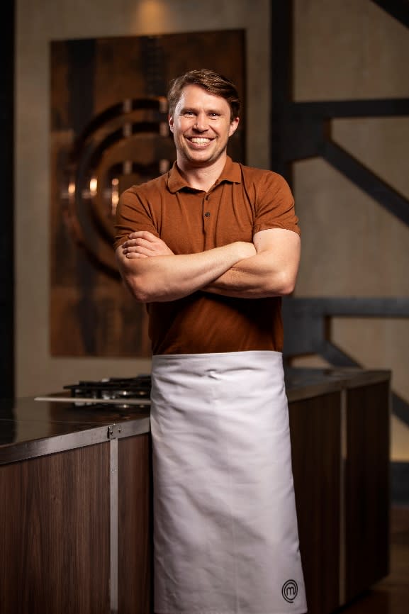 Simon Toohey poses for MasterChef 2020