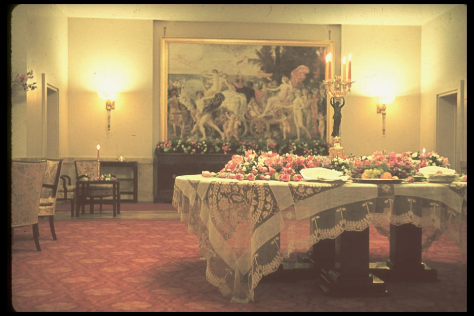 In Hitler's private apartment; the Chancellery. (Photo by Hugo Jaeger/Timepix/Time Life Pictures/Getty Images)