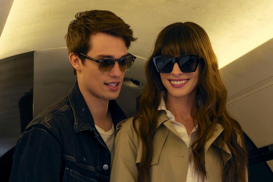 Stylish couple: Nicholas Galitzine and Anne Hathaway in ‘The Idea of You’ (Alisha Wetherill/Prime)