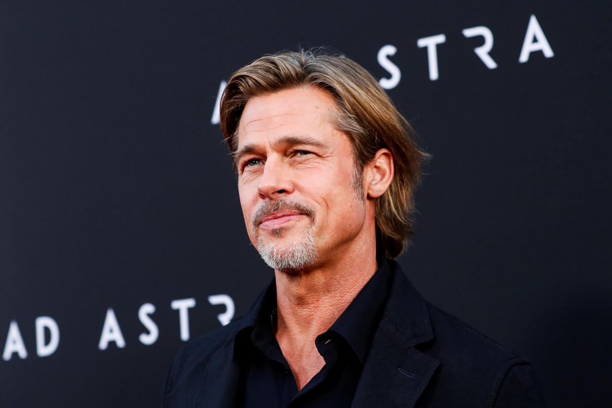 Cast member Brad Pitt poses at the premiere for the film "Ad Astra" in Los Angeles, California, U.S., September 18, 2019. REUTERS/Mario Anzuoni