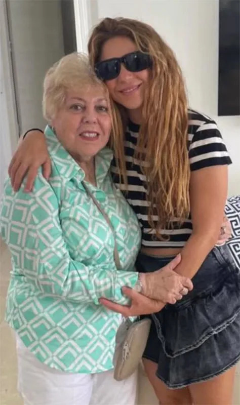 Shakira con su madre, Nidia Ripoll