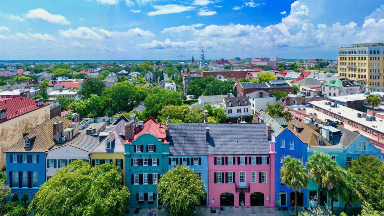 rainbow row charleston