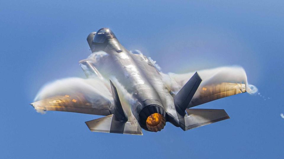 The Pentagon’s program to upgrade the F-35′s engines could start to run out of money early next year if a budget is not passed in time, officials told lawmakers. (Staff Sgt. Kaitlyn Ergish/U.S. Air Force)