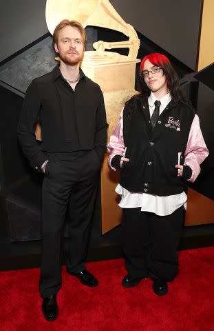 <p>Kevin Mazur/Getty</p> FINNEAS and Billie Eilish attend the 66th GRAMMY Awards at Crypto.com Arena on February 04, 2024 in Los Angeles, California.