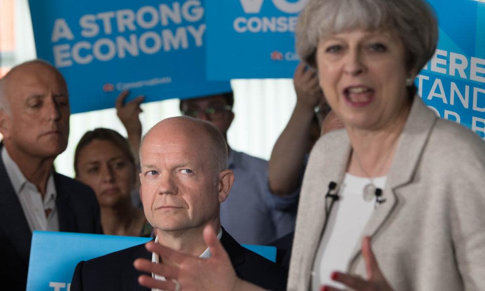 William Hague and Theresa May