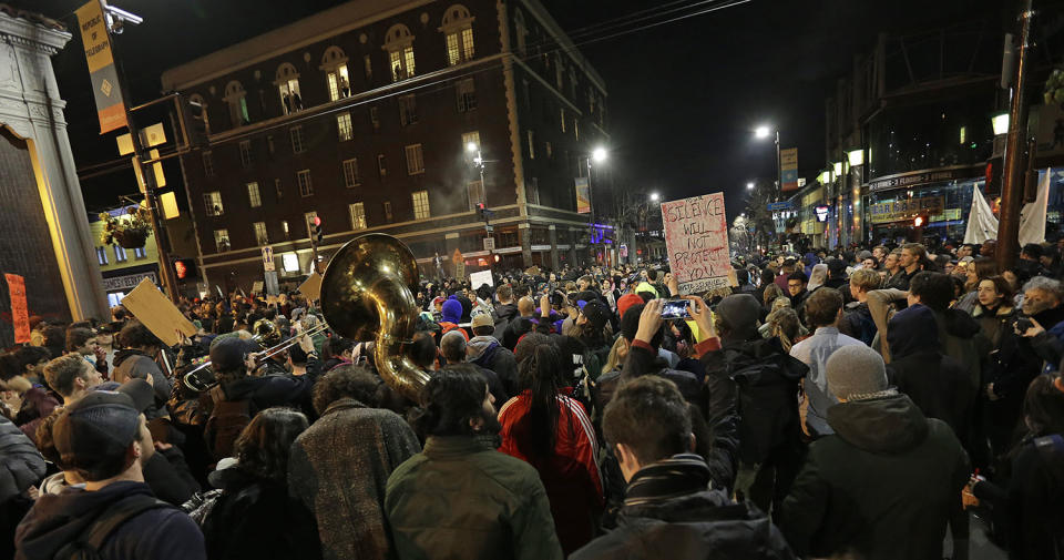 Event canceled as thousands protest in Berkeley