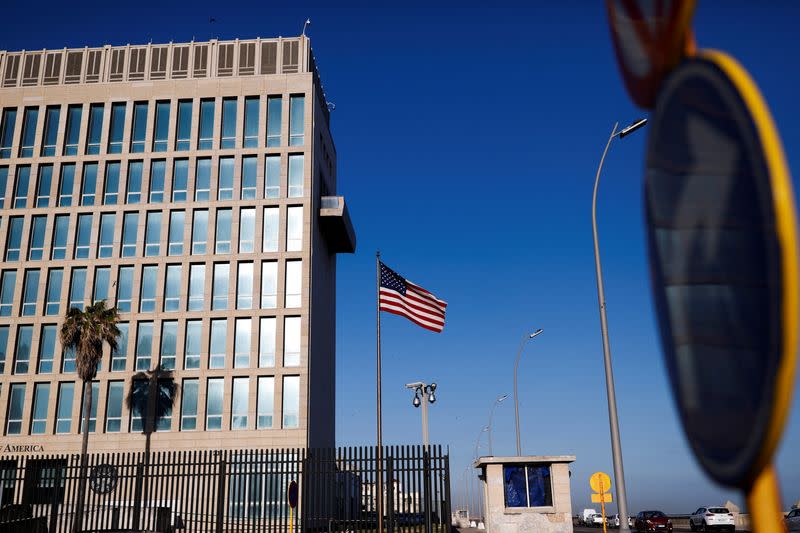 FILE PHOTO: The U.S. embassy is seen in Havana