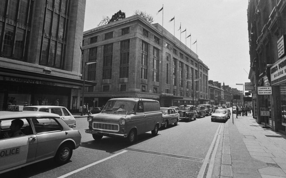 The Biba store on Kensington High Street, with the roof garden visible