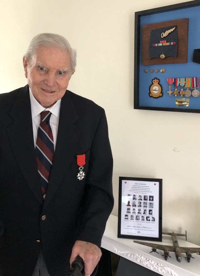 Stanley Booker wearing Legion D’Honneur