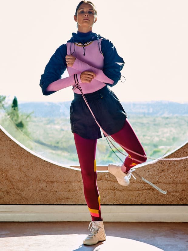 A look from the Lululemon x Roksanda collection. Photo: Courtesy of Lululemon