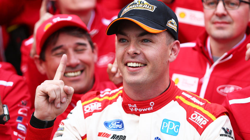 Scott McLaughlin has been stripped his his pole position from the Bathurst 1000, after a technical breach was discovered in his team's qualifying engine. (Photo by Robert Cianflone/Getty Images)