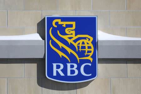 The Royal Bank of Canada (RBC) logo is seen outside of a branch in Ottawa, Ontario, Canada, February 14, 2019. REUTERS/Chris Wattie