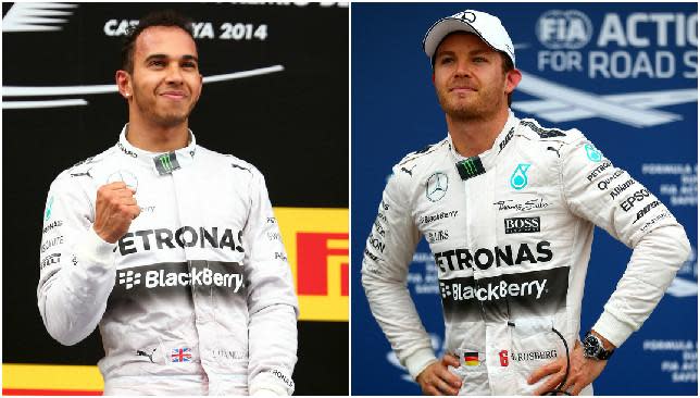 Hamilton (L) has got the momentum but Rosberg (R) is mentally strong to take on the challenge.