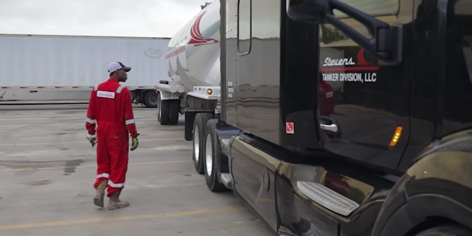 Stevens Tanker Division trucker