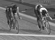 <p>The tandem race was a mainstay at the Games from 1908 to 1972, but now lives on as an event at the Paralympics. </p>