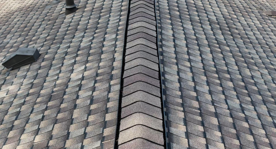 Barkwood shingles add dimension and interest to a home's roof.<p>Courtesy of GAF</p>