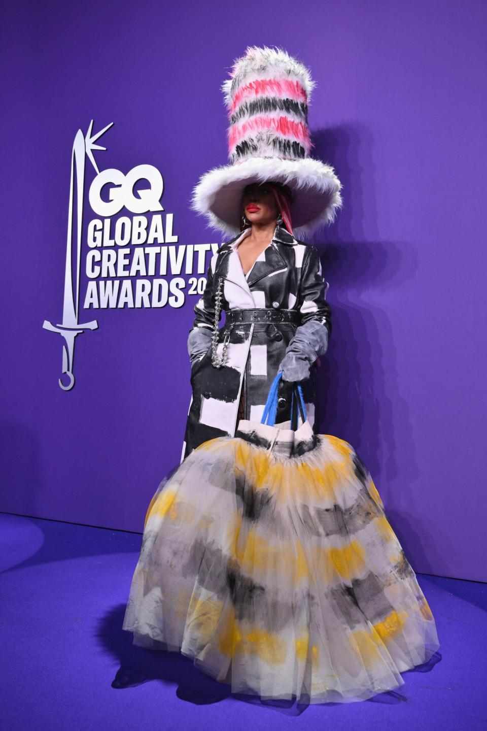 Erykah Badu arrives for the second annual GQ Global Creativity awards at WSA in New York, April 11, 2024