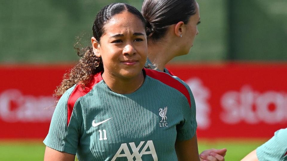 Olivia Smith in a Liverpool training session