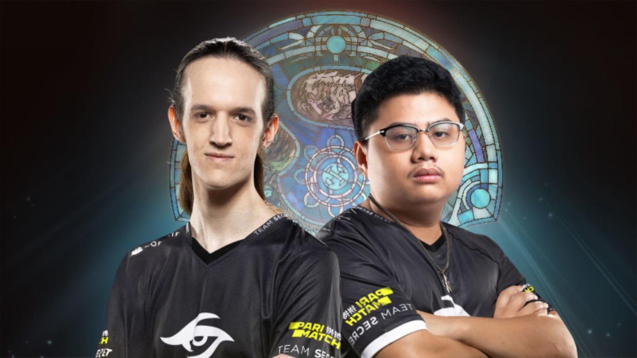 Team Secret are off to a good start in The International 2023's Western European regioanal qualifier after they swept OG in the first round of the upper bracket behind stellar performances from Crystallis and Armel. (Photos: Team Secret, Valve Software)