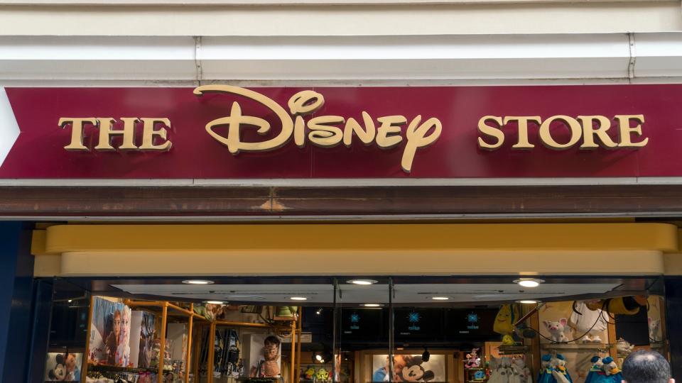 Bari, Italy - February 4, 2020: The Disney store signage.