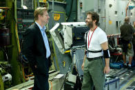 Producer Christopher Nolan and director Zack Snyder on the set of Warner Bros. Pictures' "Man of Steel" - 2013