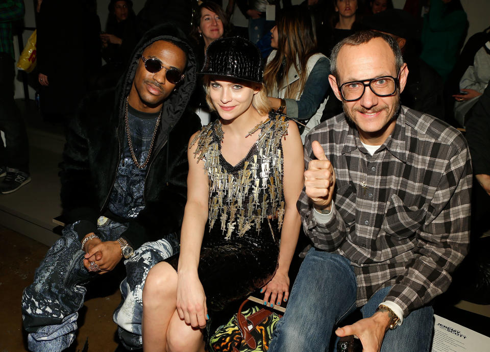 NEW YORK, NY - FEBRUARY 13:  Rapper Big Sean, Leigh Lezark and photographer  Terry Richardson attend the Jeremy Scott fall 2013 fashion show during MADE fashion week at Milk Studios on February 13, 2013 in New York City.  (Photo by Jemal Countess/Getty Images)