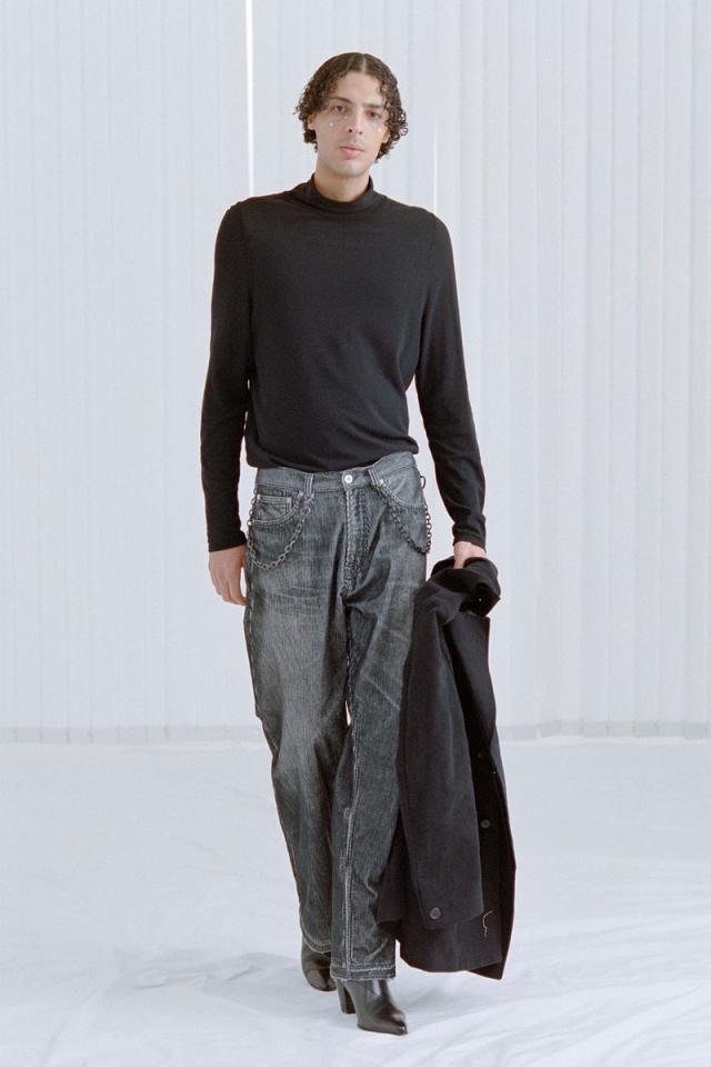 OUR LEGACY Wide-Leg Cropped Frayed Jeans for Men