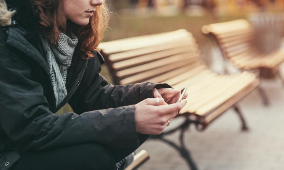 Girl on her phone