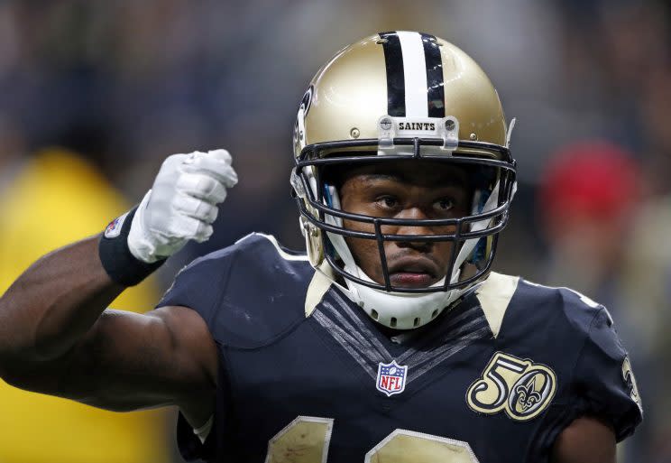 Brandin Cooks is the subject of trade talks. (AP)