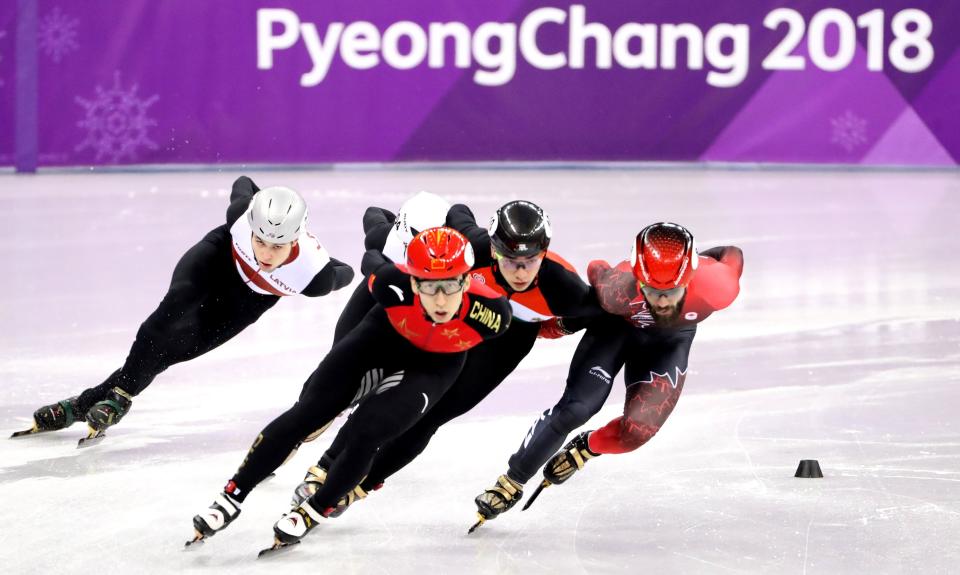 Dajing Wu is dominating the men’s short-track 500 meters. (EFE)