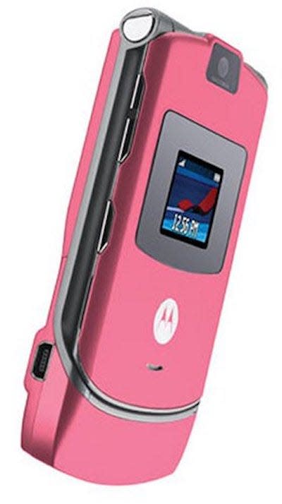 Motorola Razr pink