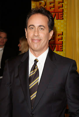  Premiere: <a href="/movie/contributor/1800082168" data-ylk="slk:Jerry Seinfeld;elm:context_link;itc:0;sec:content-canvas" class="link ">Jerry Seinfeld</a> at the New York City premiere of DreamWorks Pictures' <a href="/movie/1809419836/info" data-ylk="slk:Bee Movie;elm:context_link;itc:0;sec:content-canvas" class="link ">Bee Movie</a> - 10/25/2007<br>Photo: <a href="http://www.wireimage.com" rel="nofollow noopener" target="_blank" data-ylk="slk:James Devaney, WireImage.com;elm:context_link;itc:0;sec:content-canvas" class="link ">James Devaney, WireImage.com</a>