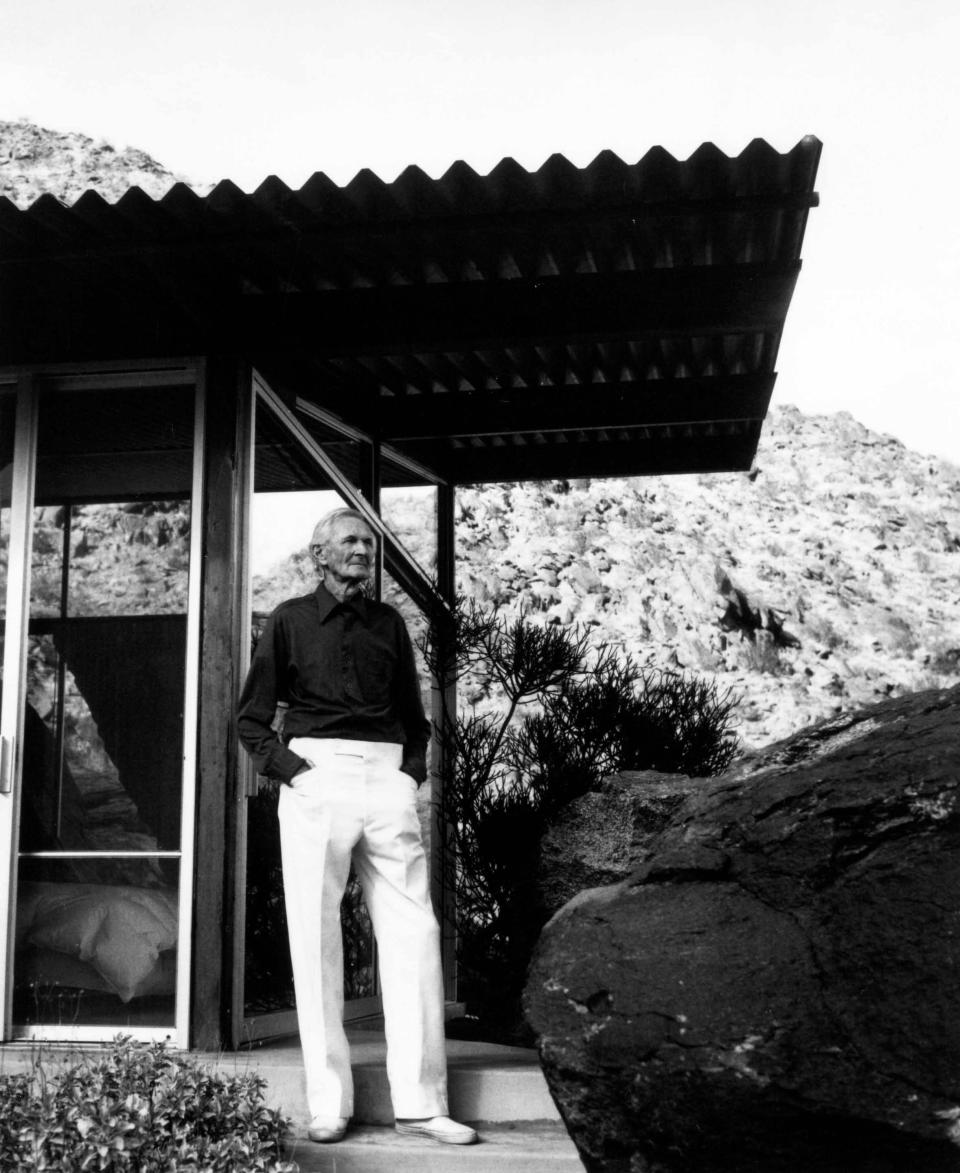 Albert Frey at his second home in Palm Springs.