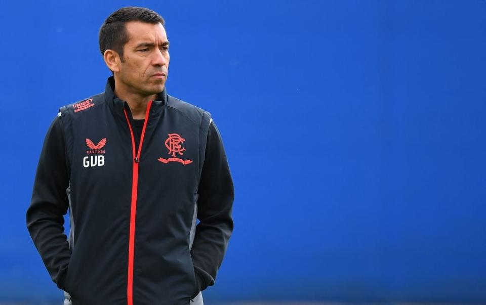 Van Bronckhorst can lead Rangers to their first European trophy in 50 years (AFP via Getty Images)