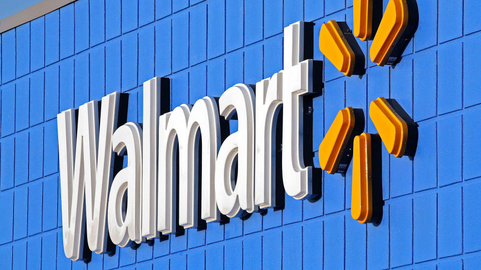 Walmart store sign