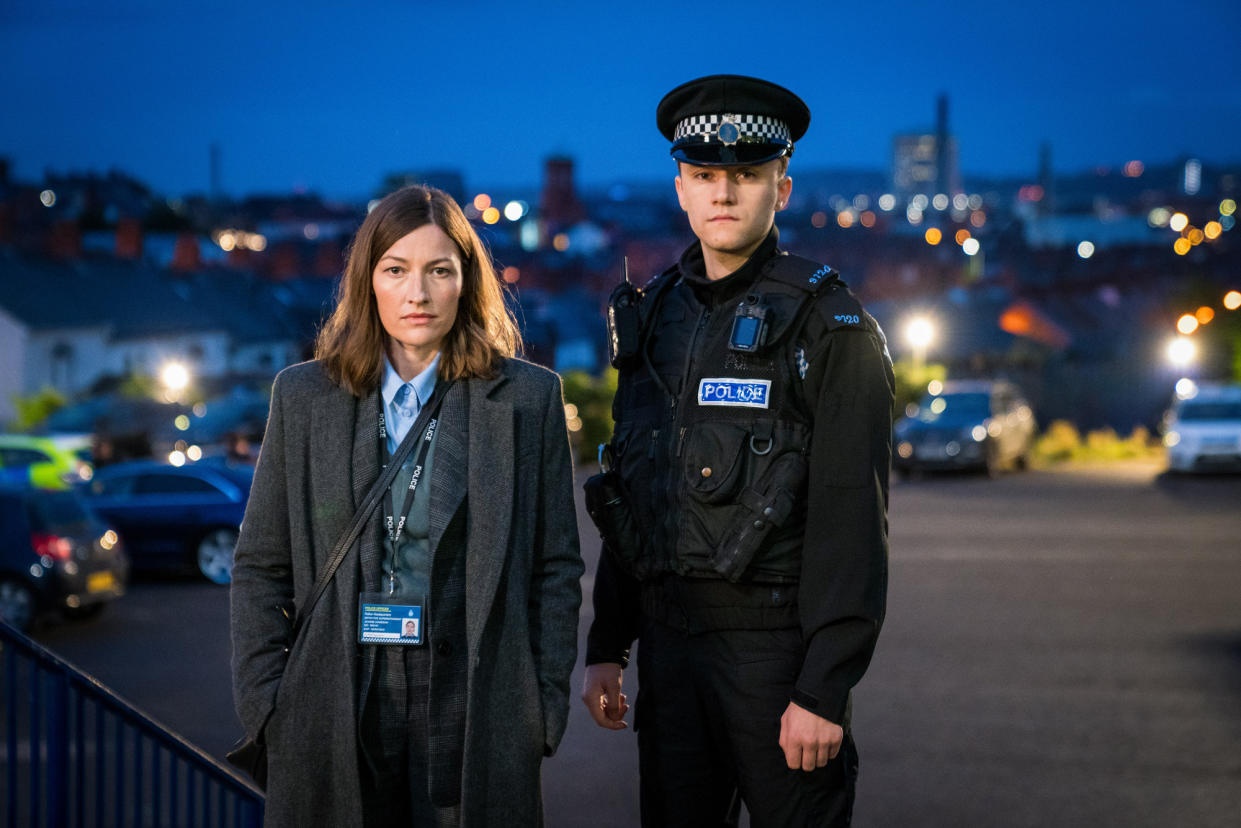 WARNING: Embargoed for publication until 00:00:01 on 13/04/2021 - Programme Name: Line of Duty S6 - TX: n/a - Episode: Line Of Duty - Ep 5 (No. n/a) - Picture Shows: *NOT FOR PUBLICATION UNTIL 00:01HRS, TUESDAY 13TH APRIL, 2021*  DCI Joanne Davidson (KELLY MACDONALD), Ryan Pilkington (GREGORY PIPER) - (C) World Productions - Photographer: Steffan Hill