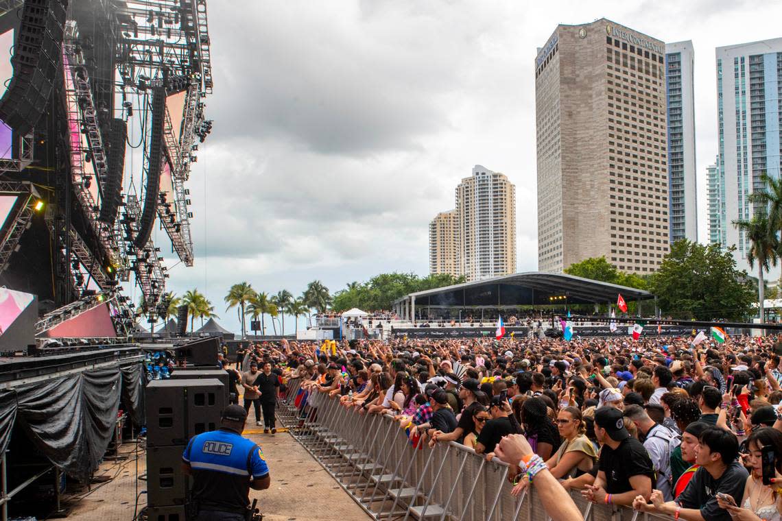 View of Main Stage during Day 2 of Ultra 2024 at Bayfront Park in Downtown Miami on Saturday, March 23, 2024.