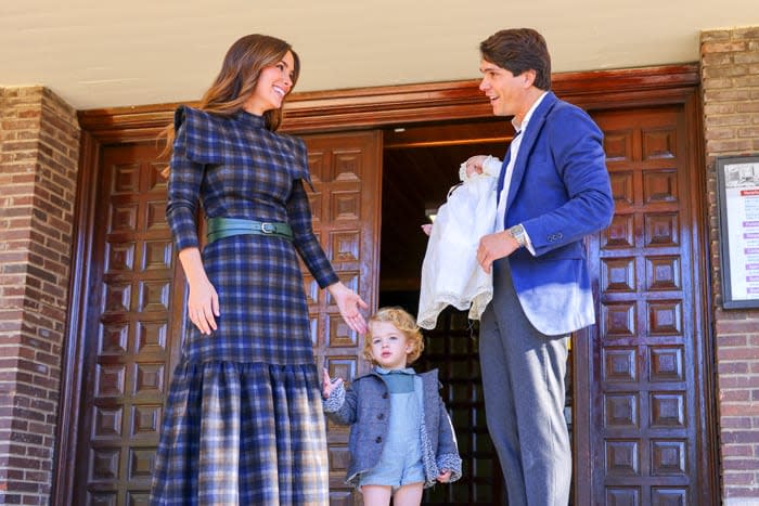 María Pombo y su familia