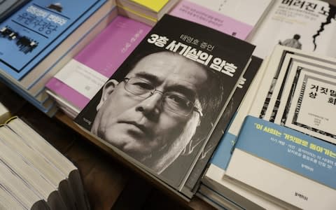 A memoir by former North Korean ambassador to Britain and defector Thae Yong-ho - Credit: AFP