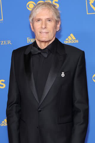 <p>Amy Sussman/Getty</p> Michael Bolton attends the Emmy Awards in Pasadena, Calif. in June 2022.